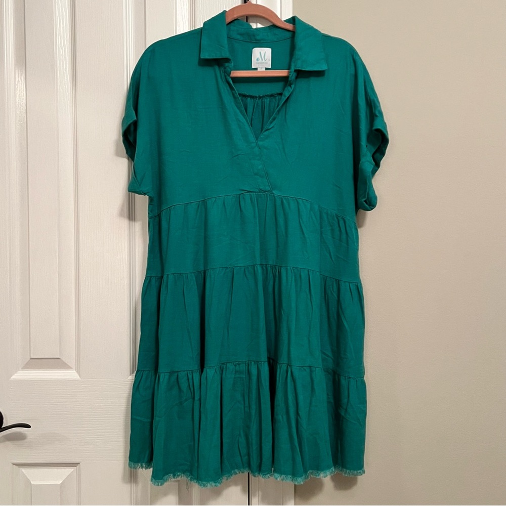 Linen Tiered Dress